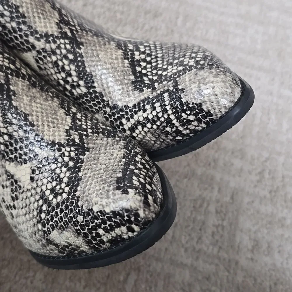 BLONDO | Elvina Snakeskin Waterproof Ankle Boots